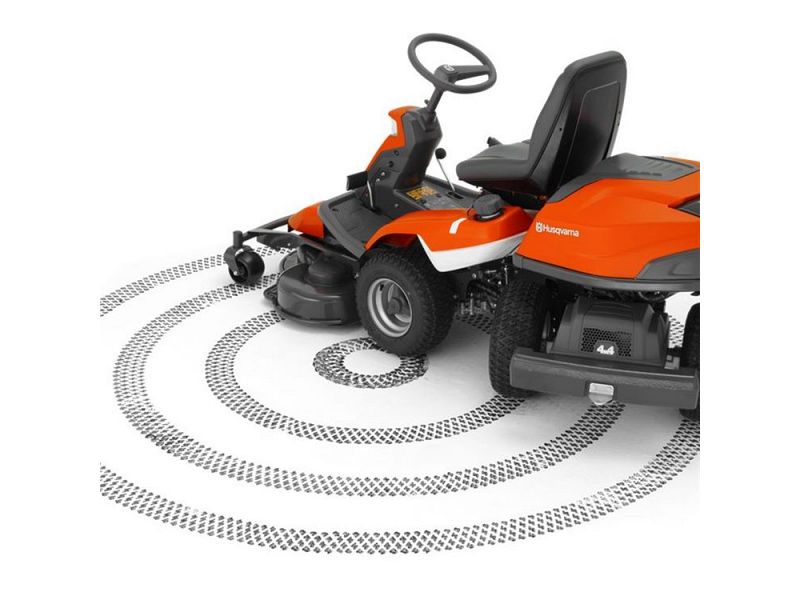 Trattorino rider Husqvarna R 214C motore a scoppio 413cc 11.3Hp piatto da 94cm