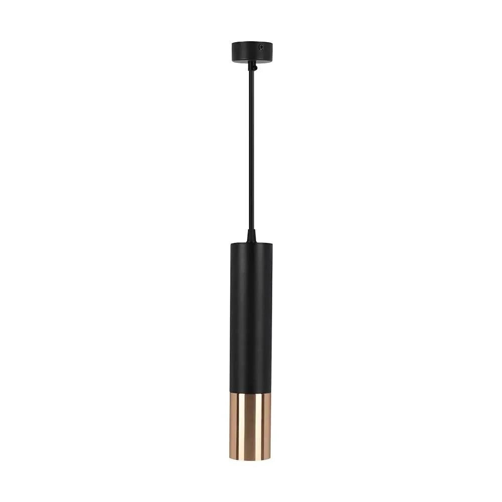 Lampada a sospensione tubolare nero/oro GU10 V-TAC VT-977