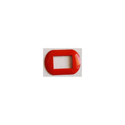 Trade Shop - Placca Placche Placchette Compatibili Living International Light Bombate Bticino - Rosso Ferrari -7 Fori     -