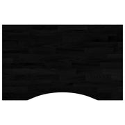Piano Tavolo | Superficie Tavolo | Piano Scrivania Marrone Scuro 80x50x2,5 cm in Rovere Massello