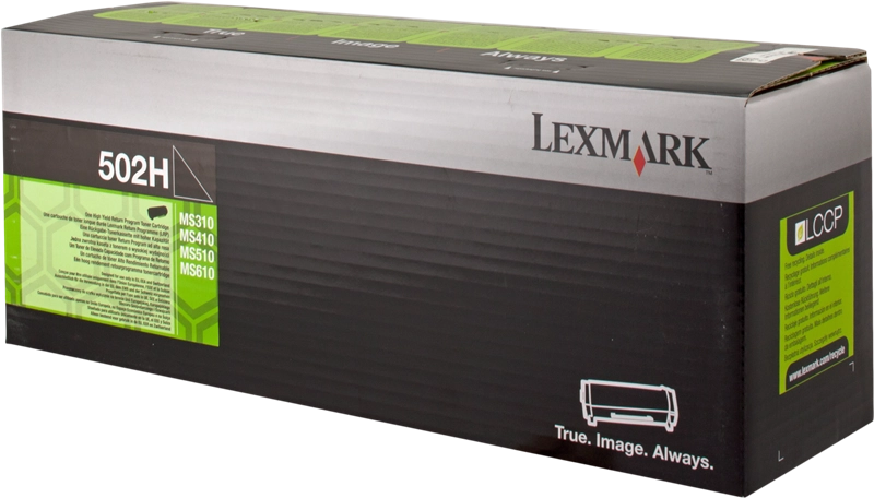 ORIGINAL Lexmark toner nero 502H 50F2H00 ~5000 Seiten cartuccia di stampa riutilizzabile