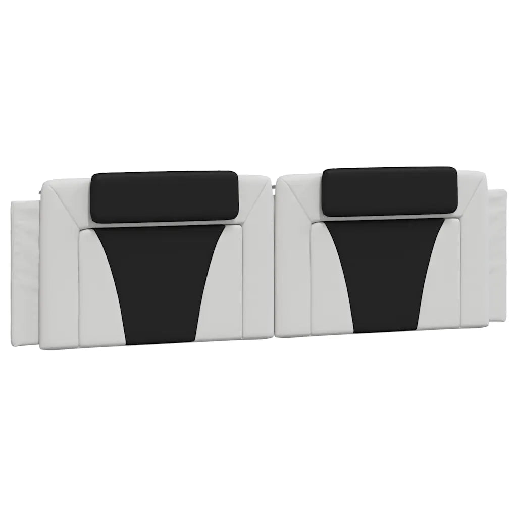 Giroletto Viana senza Materasso Bianco e Nero 180x200 cm in Similpelle 3208116