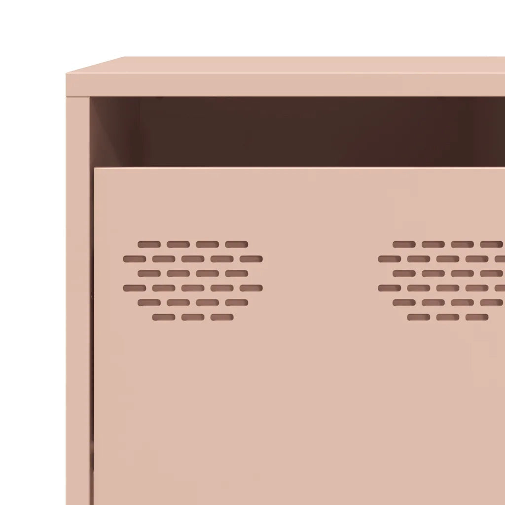 Credenza Rosa 135x39x103,5 cm in Acciaio Laminato a Freddo 3307174