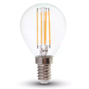 Bulbo LED - Filamen 6W E14 P45 Copertura trasparente 2700K 130LM/W