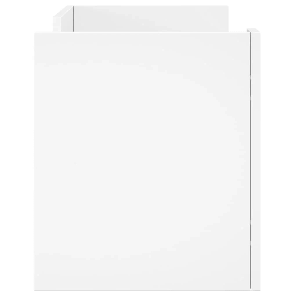 Mobile TV multimediale mensola TV credenza TV sala da pranzo soggiorno camera da letto 80 x 35 x 40 cm legno ingegnerizzato bianco 02_0026271