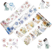Tape adesivo a rulli 4 con forma di fiori per scrapbooking e decorazione