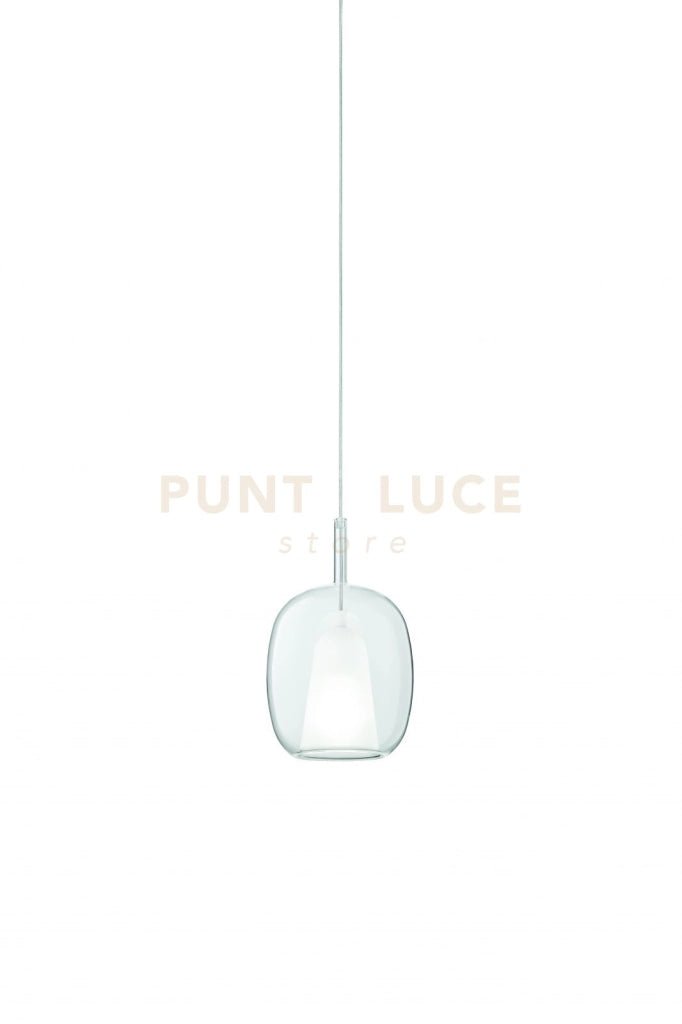 VETRO THELMA 3 TRASPARENTE D.19CM H.31CM 1 LUCE ATTACCO E27 BASE D'ATTACCO ACQUISTABILE SEPARATAMENTE