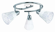 Candellux plafoniera Discovery 3xE14 cromo/bianco 50cm