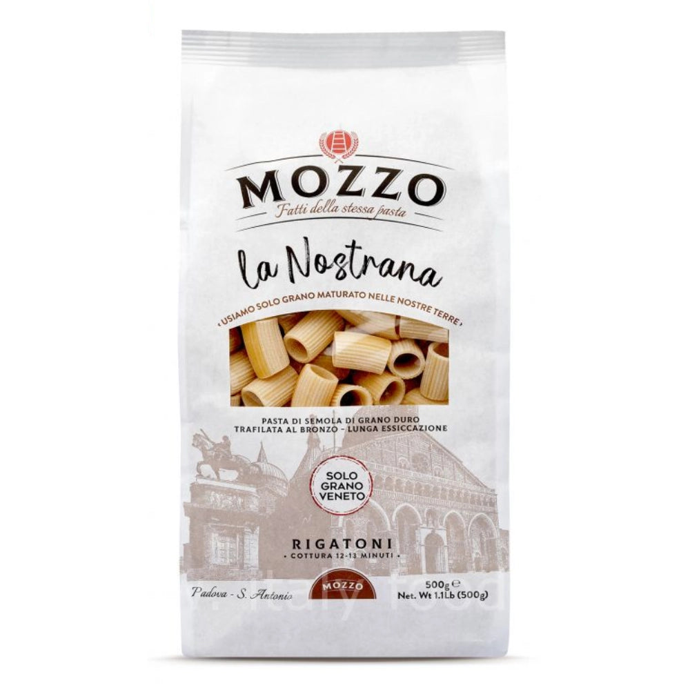 Mozzo la nostrana rigatoni pasta con grano veneto 12 confezioni da 500 grammi