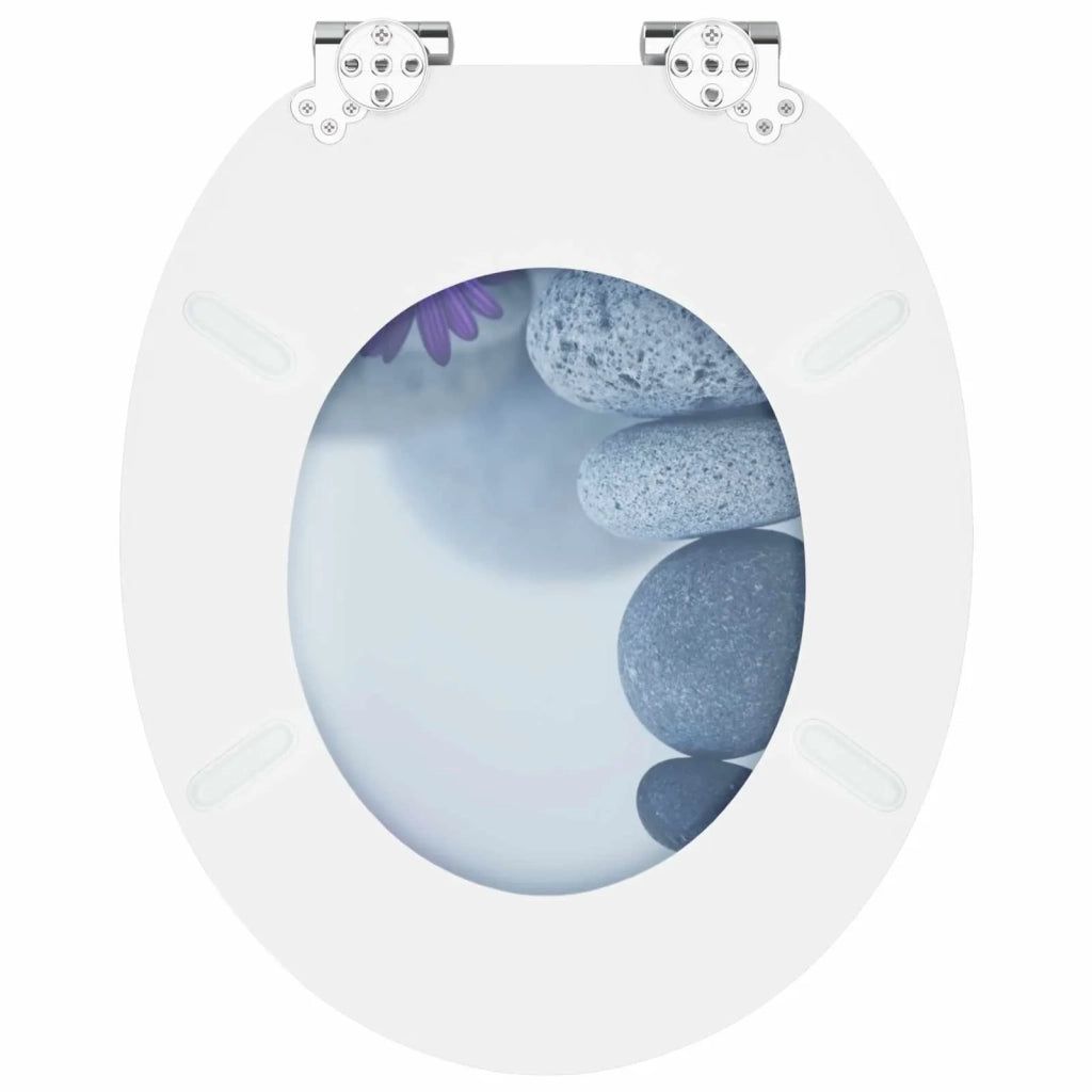 Sedile per toilette con chiusura morbida 2 pz Grigio CFW4077504