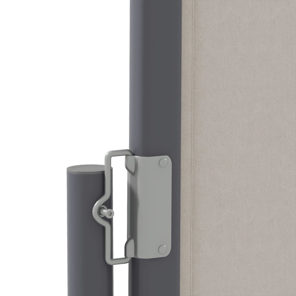 Tappone laterale estensibile 300x100cm schermo privacy da giardino con protezione UV poliestere antivento colore grigio chiaro