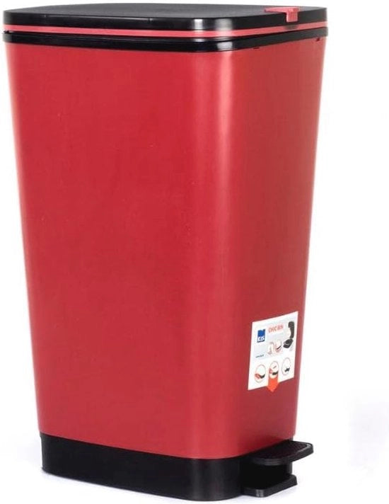 Ammassoio 45L con sigillatura in gomma e meccanismo pedale - 44 x 29 x 60,5 cm