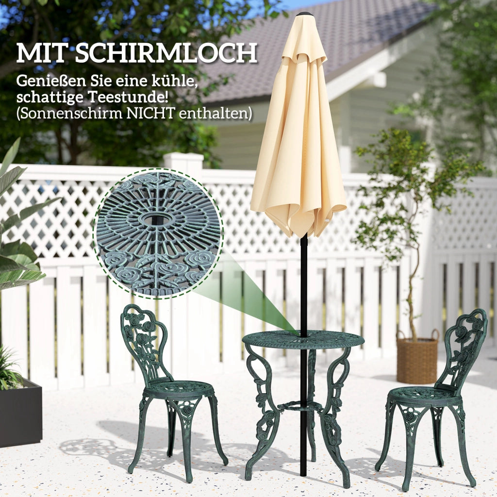 Set Bistrot 2 Posti per Esterno ¨C Zephmum ¨C Antracite Gussaluminium