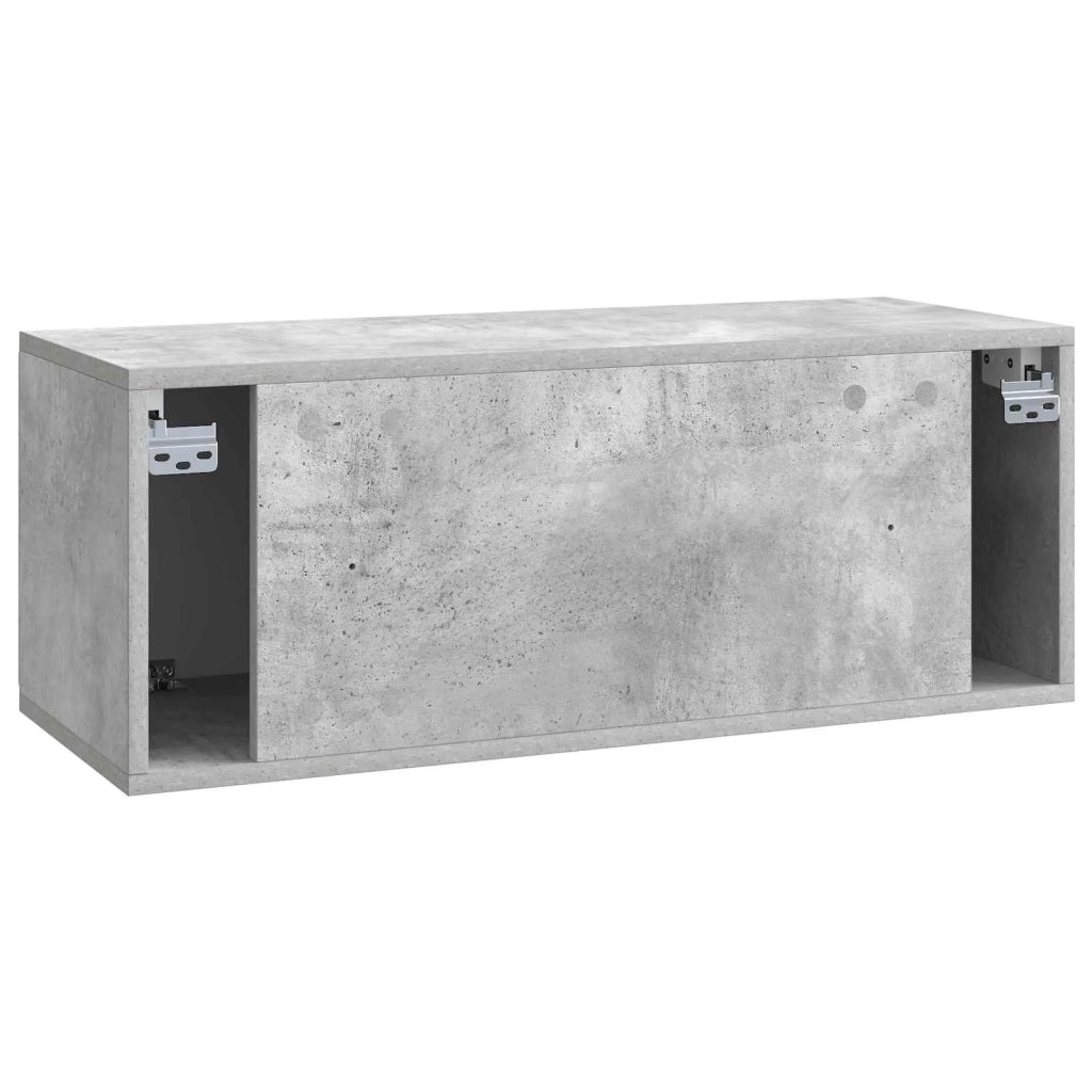 Mobile Porta TV da Muro 78,5 x 31 x 30 cm Grigio Cemento 898378