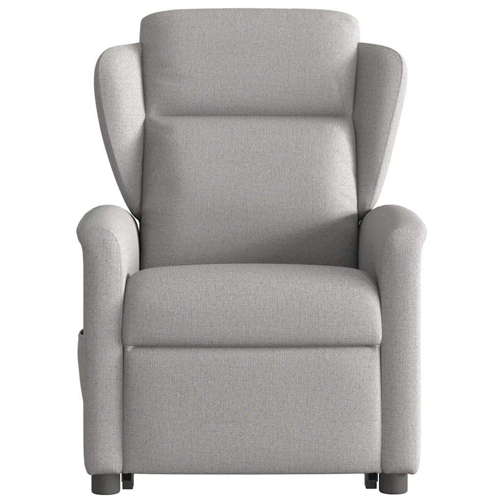Poltrona Alzapersona Reclinabile Grigio Nuvola in Tessuto 3303143