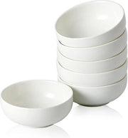 Set di contenitori per antipasto da 25 oz - Set di 6 contenitori in ceramica - Dipping Salsa Charcuterie Sojasaus - Contenitore per bijgerecht per sushi - ( Bianco )