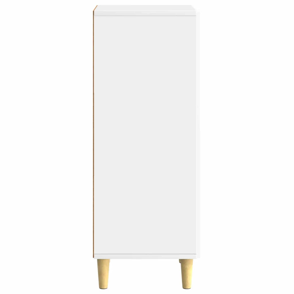 Credenza Bianco Lucido 33 x 34,5 x 90 cm Legno ingegnerizzato 894599