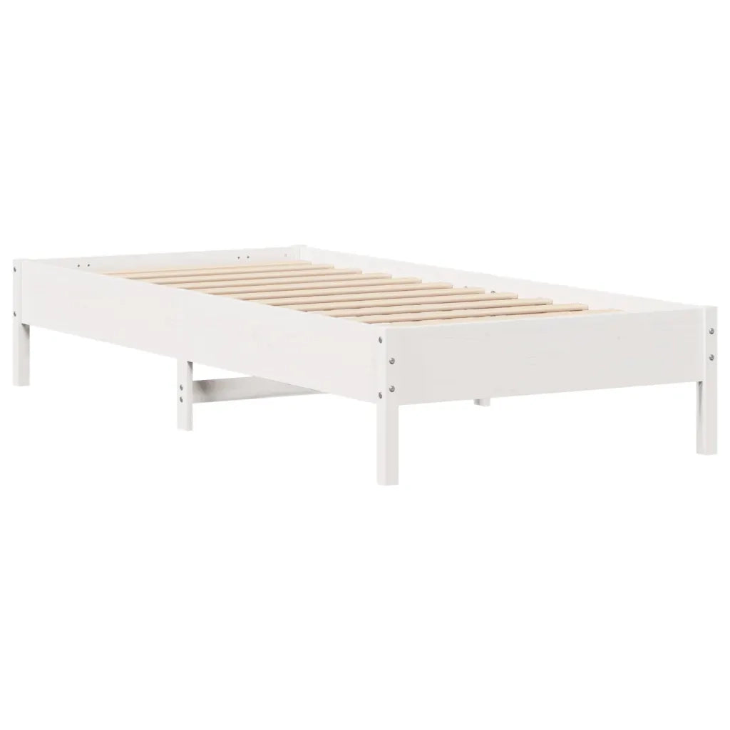 vidaXL Letto con Libreria senza Materasso 75x190 cm in Legno Pino