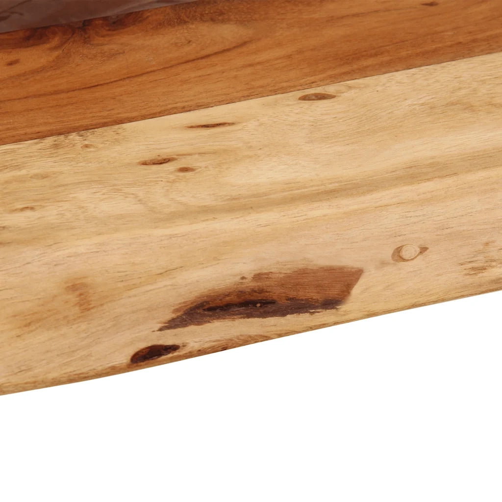 vidaXL Mensole da Parete 2 pz 40x20x3,5 cm in Legno Massello di Acacia