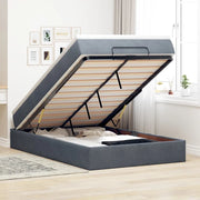 Struttura Letto Pouf con Materasso 120x200 cm Velluto 3311178