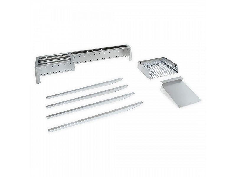 Barbecue carbone ferro alluminato Lisa Miami Grill F 800+400 cm120x30x83