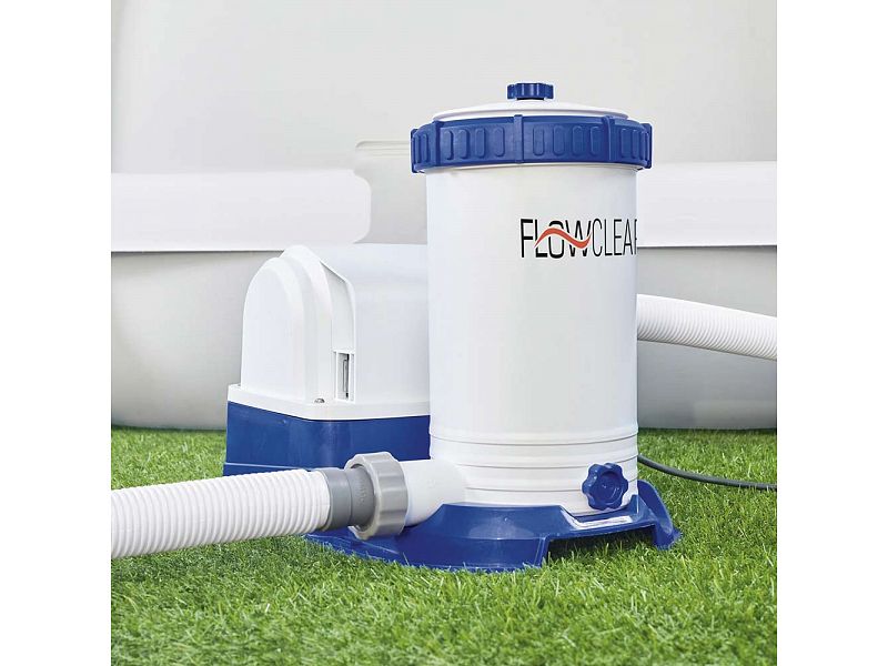Pompa a filtro Bestway 58391 a cartuccia flusso acqua 9463l/h per piscina fuori terra