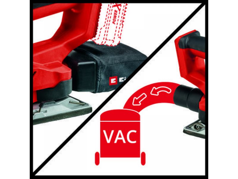 Levigatrice orbitale a batteria Einhell TE-OS 18/230 Li Solo 3 carte abrasive