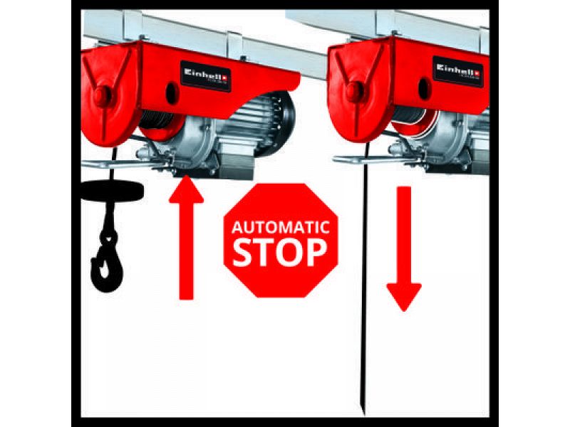 Argano TC-EH 250-18 Einhell sollevamento fino a 250 kg cavo 18m motore 500W
