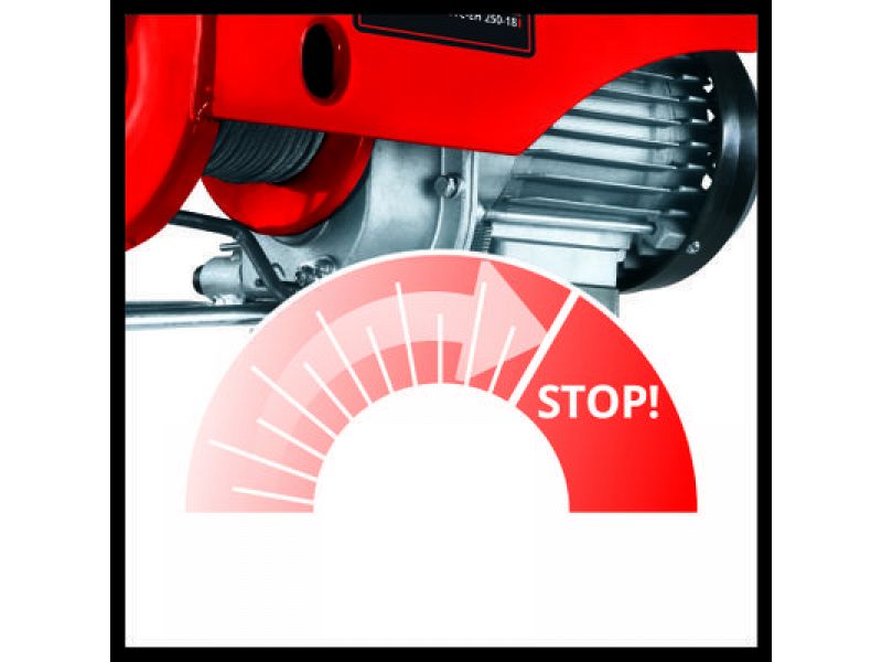 Argano TC-EH 250-18 Einhell sollevamento fino a 250 kg cavo 18m motore 500W