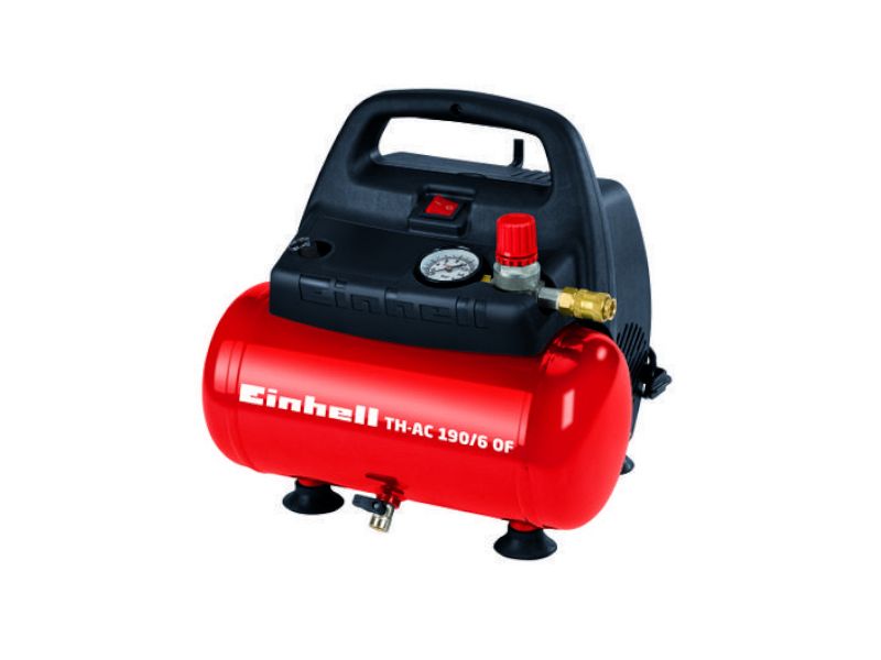 Compressore elettrico Einhell TH-AC 190/6 OF capacitA~Acirc; 6L pressione 8bar
