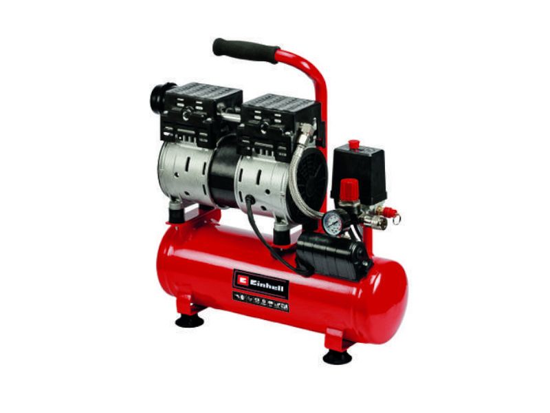 Compressore silenzioso Einhell TE-AC 6 Silent 550W serbatoio 6L 57dB 8bar