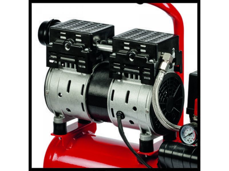 Compressore silenzioso Einhell TE-AC 6 Silent 550W serbatoio 6L 57dB 8bar