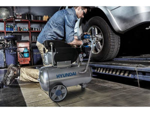 Compressore elettrico Hyundai lubrificato 24Lt con filtro separatore motore 2Hp