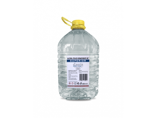 Alcool etilico denaturato DGS 90 gradi Superior incolore D'Auria da 5 litri etanolo