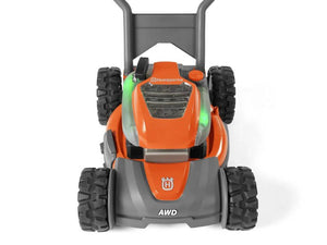 Tagliaerba giocattolo Husqvarna con pulsante di avviamento effetto sonoro e luci