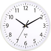 Orologio a Parete Radiocomandato 30 cm Silenzioso Olografo Senza Suono, Moderno Orologio a Batterie per Casa, Cucina, Salotto, Ufficio, Decorazione da Parete (Framme Argento)