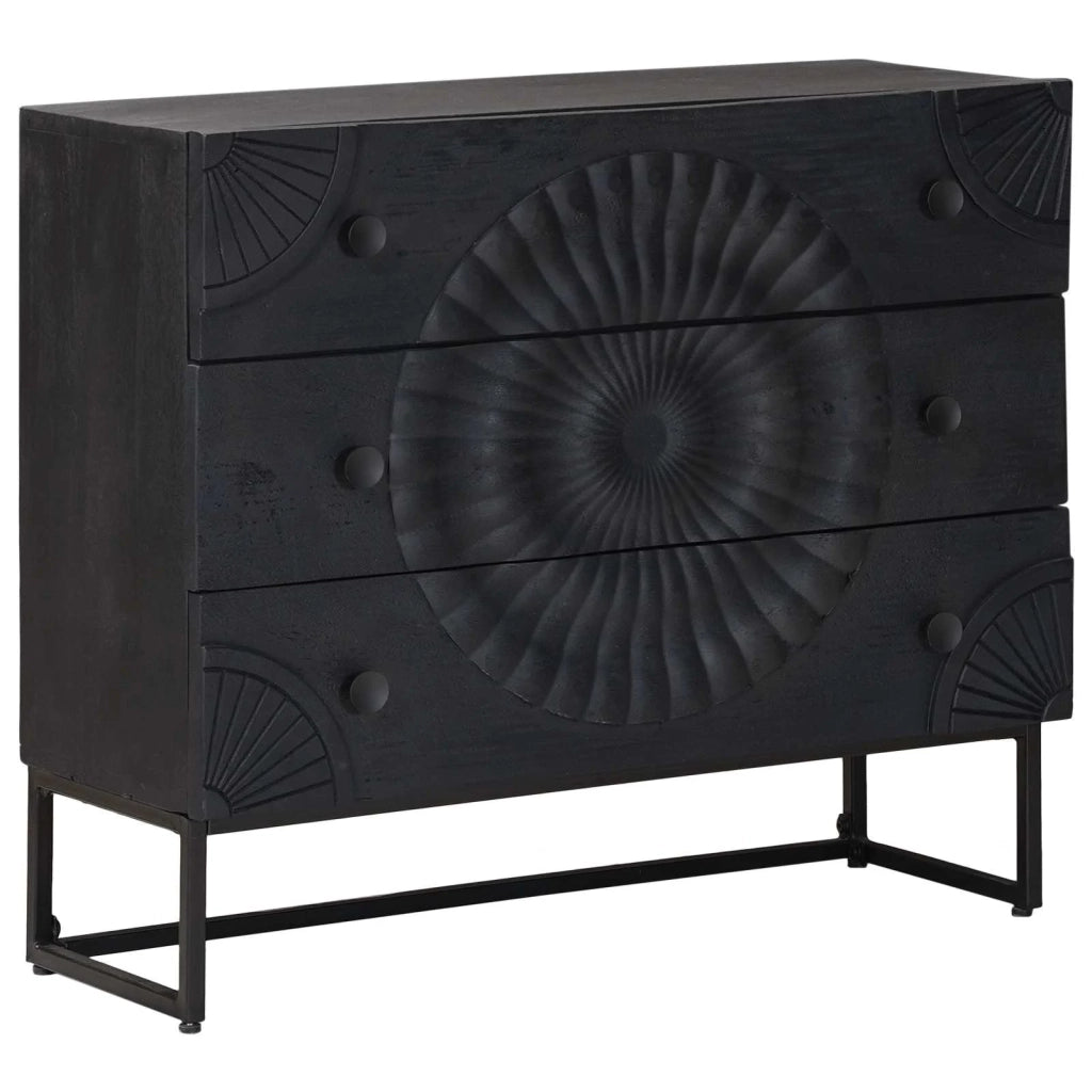 Mobile con Cassetti con cassetto Nero 75 x 30 x 65 cm CFW2520293