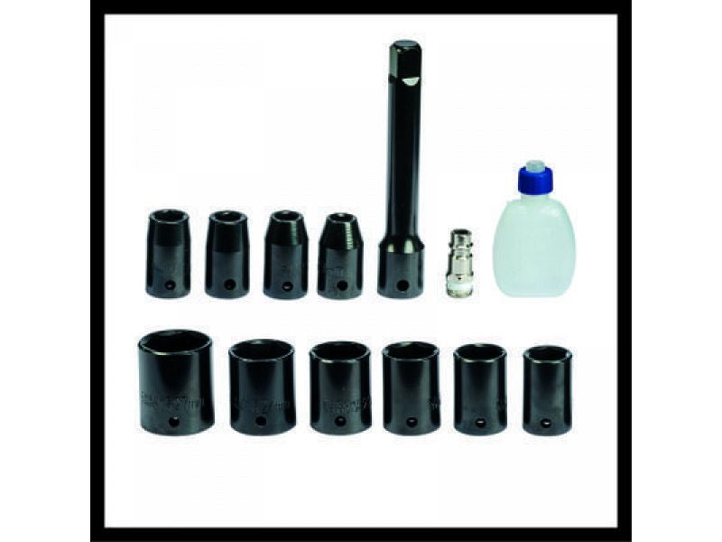 Avvitatore a percussione pneumatico Einhell TC-PW 610 con 10 accessori e bussole