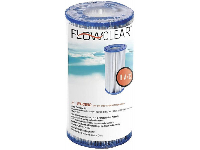 Cartuccia filtro Bestway 58012 per pompa piscina fuoriterra diametro 10,6cm