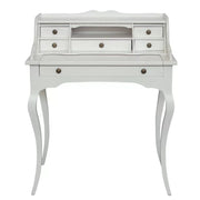 Scrivania classica 6 cassetti piano estraibile legno bianco 78x50x95 - Mobili 2G