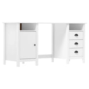 Scrivania Hill Range Bianca 150x50x74 cm in Massello di Pino cod mxl 68500