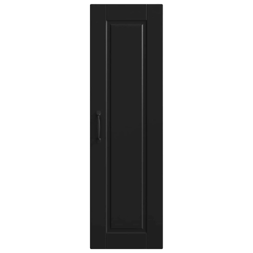 Pensile da cucina | Armadietto a muro PORTO Nero 30 x 31 x 100 cm Legno multistrato