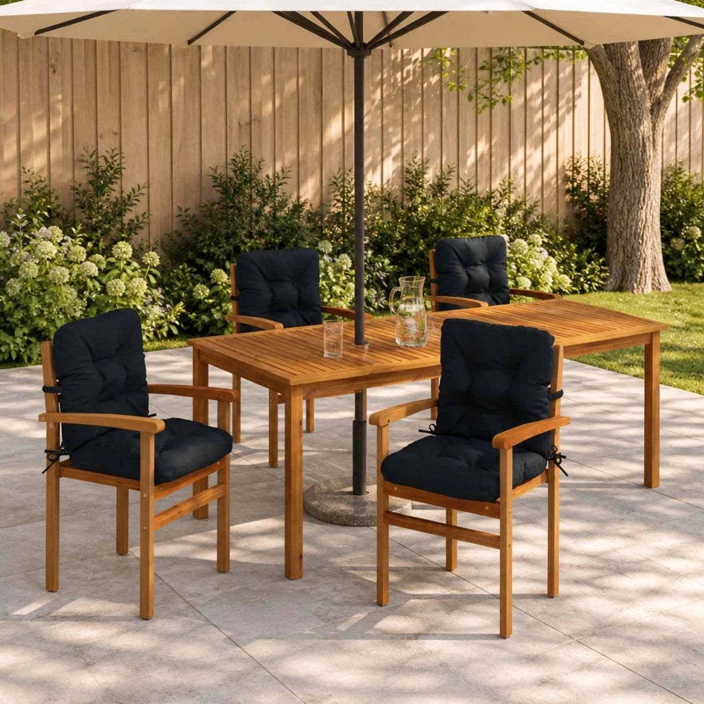 Cuscini per Sedia Alta in 4 Pezzi VIANEN 4 pcs 100% Poliestere 953801