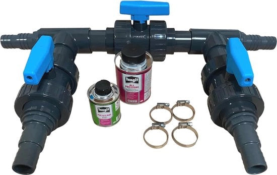 Impianto di Piscina Pompone di Raffreddamento Set di Bypass Completo Installazione PVC