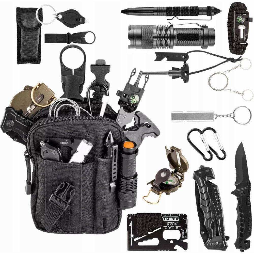 Topex 63-153 kit di sopravvivenz nza 14 in 1 + sacchetto