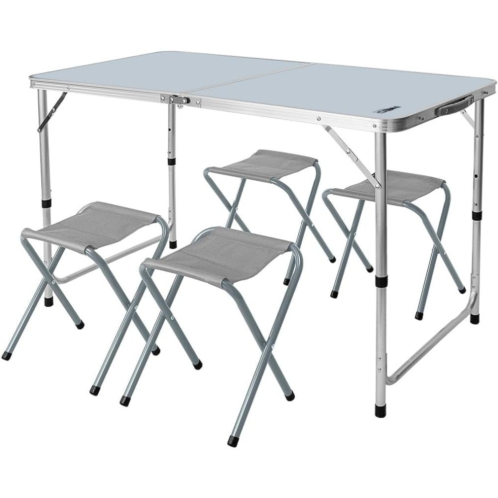 Topex 63-159 set da campeggio - - tavolo e 4 sgabelli ripiegabil