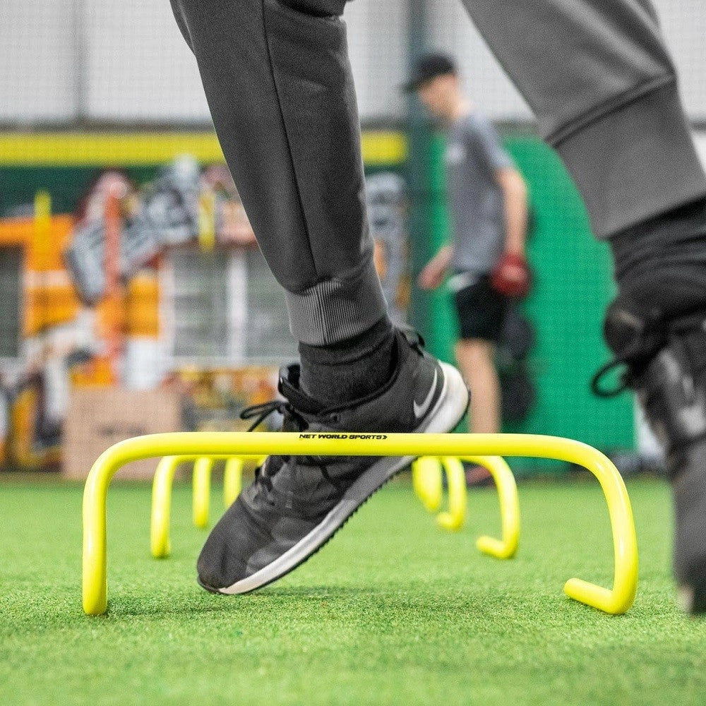 Trade Shop - Set Di 5 Ostacoli Per Allenamento Velocità Forza Agilità Scatto Altezza Da 23 Cm -