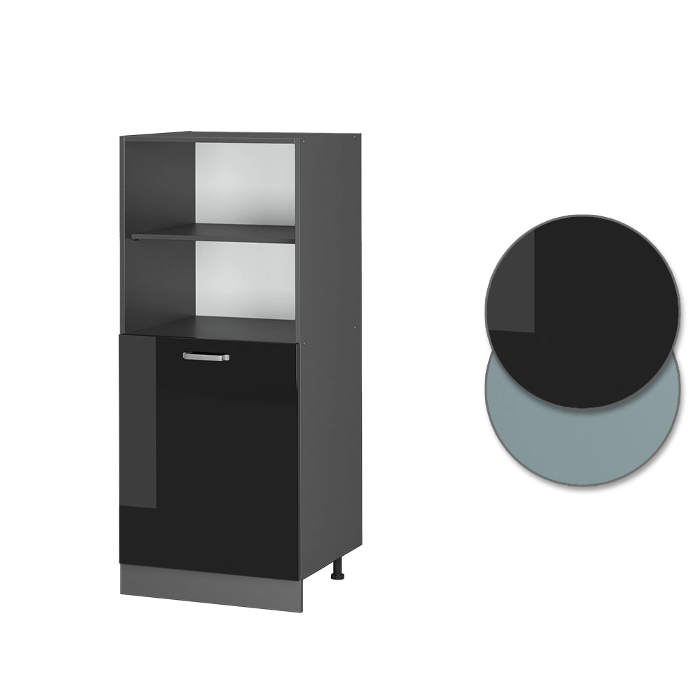 Vicco Mobile per forno da incasso Nero lucido 60 cm