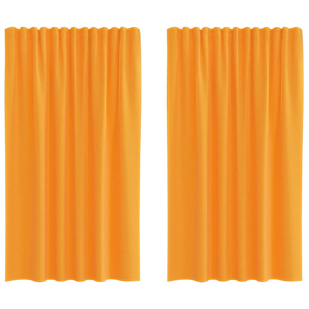 Tende in Voile con Tasche per Aste 2 pz Arancio 4102192