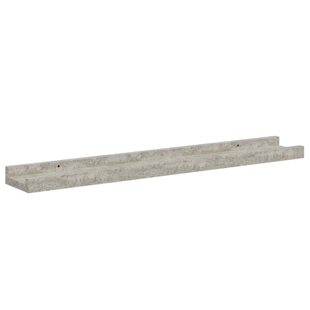 Mensole da Parete 2 pz Grigio Cemento 60x9x3 cm 326700
